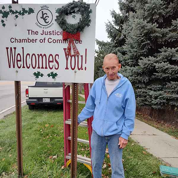 Justice welcome signs