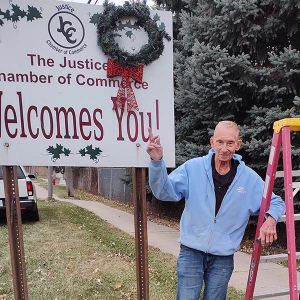 Justice welcome signs
